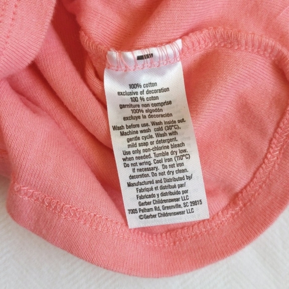 gerber 2-piece floral kimono long sleeve top with mitts & matching hat 3 months - Picture 4 of 7